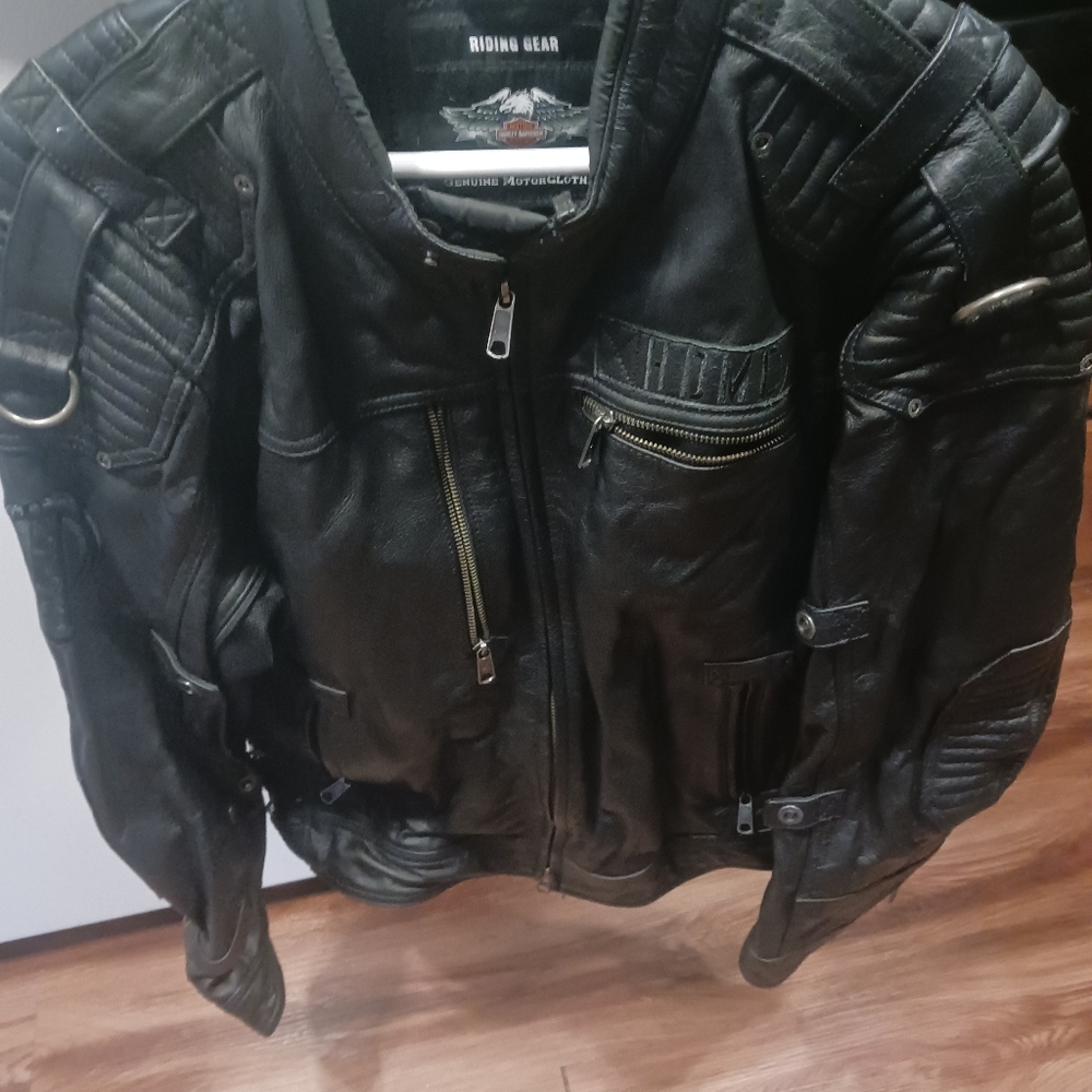 harley Davidson's leather motorcycle jacket